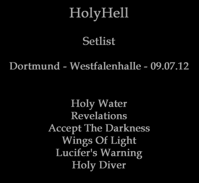 Setlist-HolyHell-09-07-12