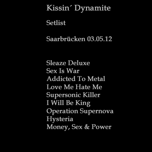 Setlist-Kissin-Dynamite-03-05-12