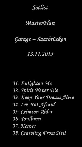 Setlist-MasterPlan-Saarbruecken-13-11-15