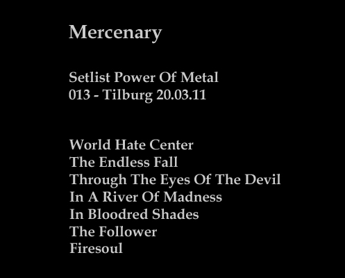 Setlist-Mercenary-20-03-11