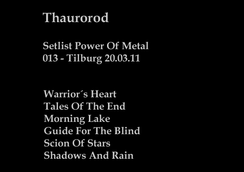Setlist-Thaurorod-20-03-11
