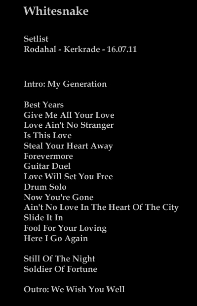 Setlist-Whitesnake-16-07-11